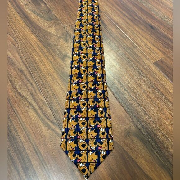 Scooby Doo Cartoon Network vintage 1999 navy necktie - Picture 1 of 3